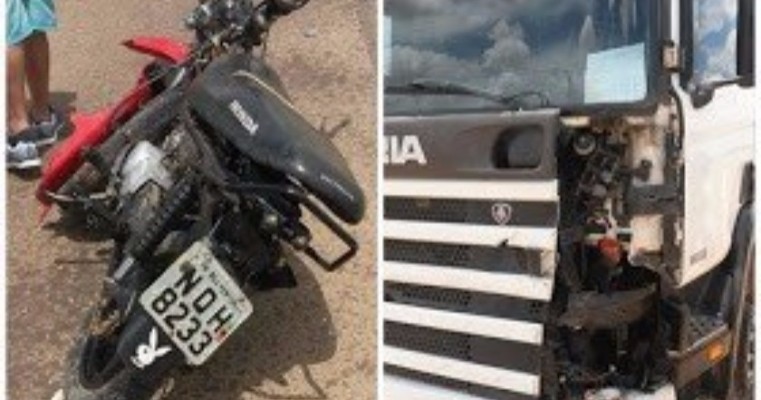 Penaforte - CE Colisão entre motocicleta e carreta deixa um morto na BR-116