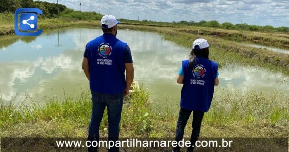 Agência Municipal do Meio Ambiente acompanha processos de criação de peixes