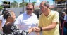 Mano Medeiros vistoria conclusão de pavimentação de rua em Candei