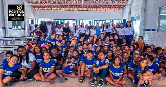 Catharina Garziera reforça compromisso com educação de Lagoa Grande e entrega ampliação e requalificação da Escola Profª