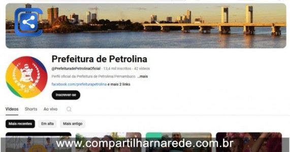 Lançamento do São João de Petrolina terá transmissão ao vivo pelo canal de Youtube