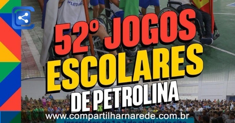 Prefeitura de Petrolina abre inscrições para mais uma edição dos Jogos Escolares
