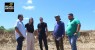 Catharina Garziera e equipe vistoriam obra do reservatório que vai atender moradores do Assentament