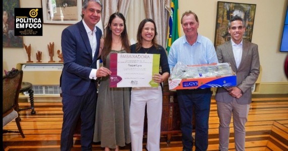 Governadora Raquel Lyra é a nova Embaixadora de Lagoa Grande. A titulação foi entregue pela prefeita Catharina Garziera  