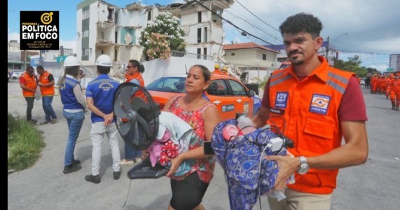 Ação da Prefeitura do Jaboatão dos Guararapes evita tragédia no edifício Kátia Melo, em Piedade