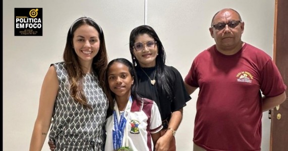 Campeã Municipal e Regional mirim de atletismo, Emily Vitória representará Lagoa Grande nos JEP's 2025