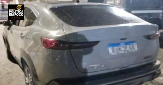 SUSPEITO COM MANDADO DE PRISÃO ABANDONA VEÍCULO E FOGE