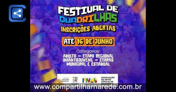 Prefeitura de Salgueiro abre inscrições para o 2° Festival de Quadrilhas Juninas