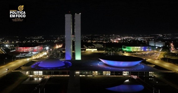 A pedido de Eduardo da Fonte, Câmara dos Deputados é iluminada de azul em homenagem ao Dia do Orgulho Autista