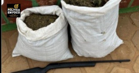 PMPE apreende arma e 12 kg de maconha em Afrânio durante Operação Bicentenário