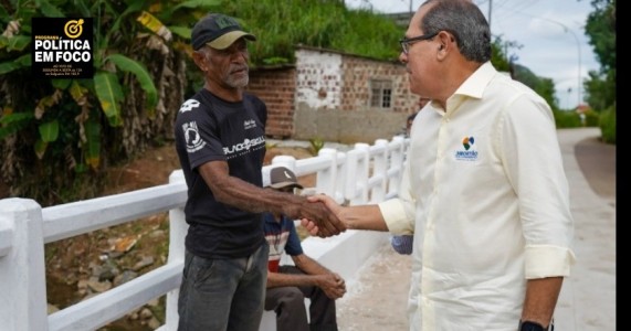 Mano Medeiros inaugura Ponte da Cascata em Santo Aleixo