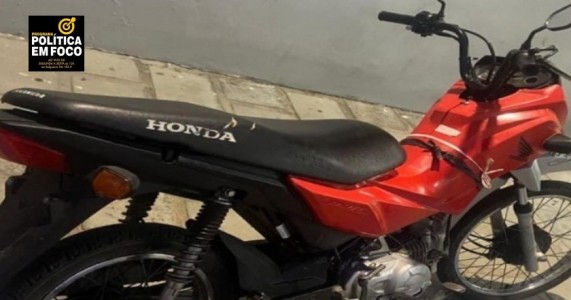 Em ação rápida, Polícia Militar recupera moto furtada em Cabrobó