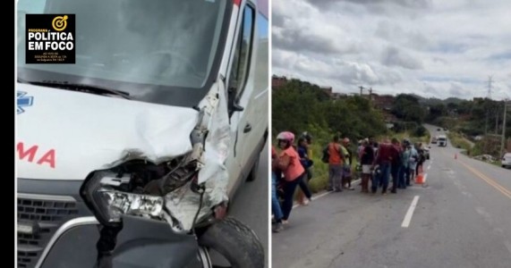 Jovem é arremessado e morre após acidente entre moto e ambulância