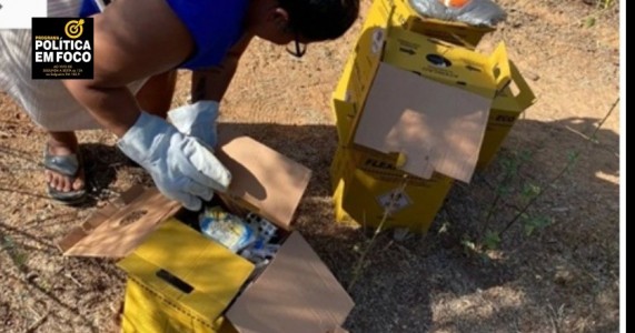 Vigilância Sanitária de Floresta recolhe materiais infectantes descartados de forma irregular
