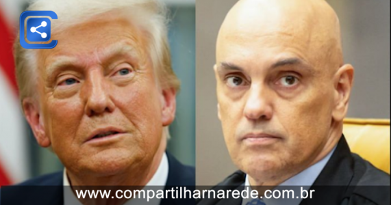 Retaliação: Trump quer sancionar esposa de Moraes após prisão de Bolsonaro