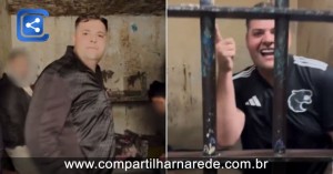 Influenciador preso em operação contra 'Jogo do Tigrinho’ grava vídeo na cela: 'Homem de Deus não fica preso'; Veja