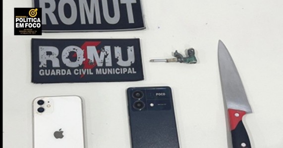 ASSALTANTE ARMADO COM FACA É PRESO PELA GCM APÓS SÉRIE DE CRIMES EM SANTA CRUZ
