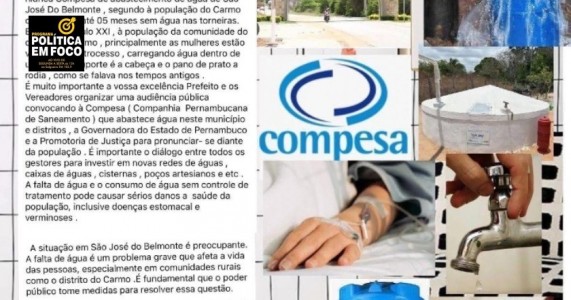 fala prefeito  Atenção Prefeitura Municipal Belmonte