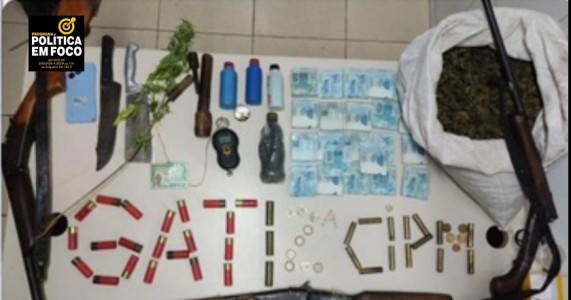 Policiais militares erradicam plantação de maconha e apreendem espingardas e R$ 22 mil em  Cabrobó