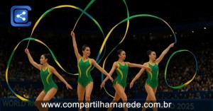 Brasil se destaca no Mundial de Ginástica Rítmica 2025 e sonha com medalha histórica