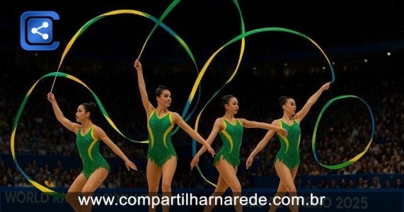 Brasil se destaca no Mundial de Ginástica Rítmica 2025 e sonha com medalha histórica