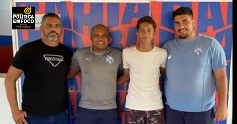 Atleta salgueirense passa para 3ª fase em avaliação do Bahia e fica a um passo de ser efetivado na base do time