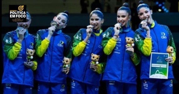 Brasil conquista a inédita medalha de prata no Mundial de ginástica rítmica