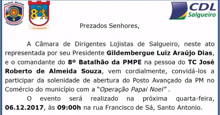 Inauguração do Posto Policial - Parceria CDL + 8º BPM  