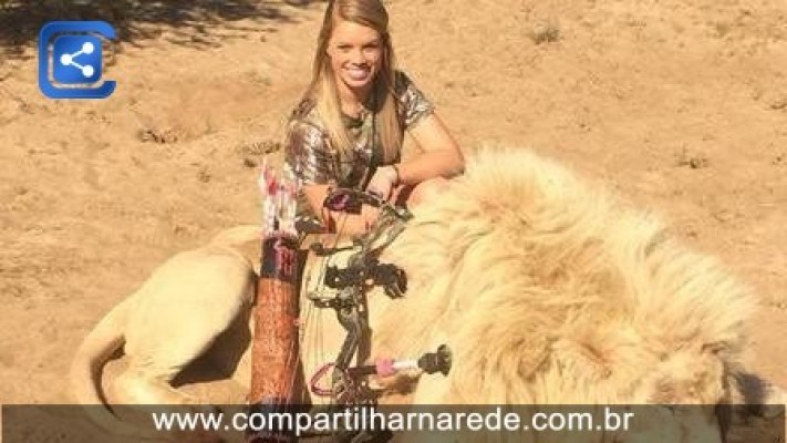Jovem é críticada por matar animais e postar fotos sorrindo