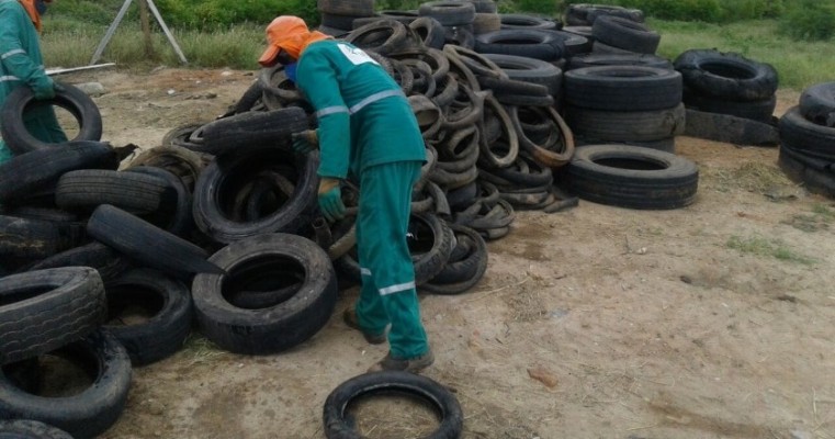 Prefeitura de Salgueiro realiza coleta de pneus na semana de combate ao Aedes