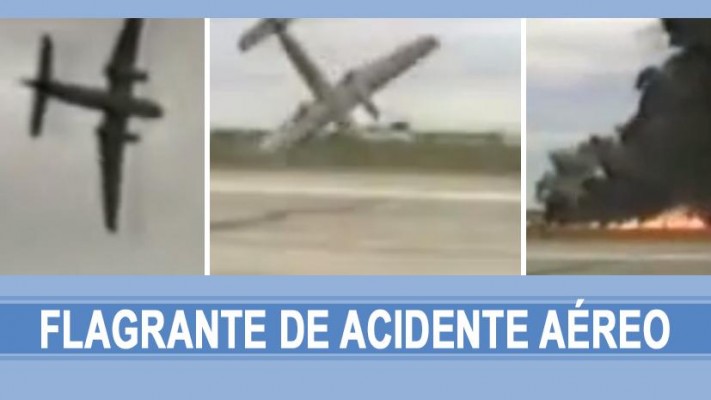 Flagrante de acidente aéreo