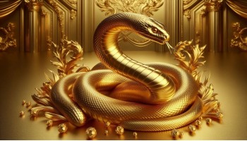 Sonhar com Cobra Dourada: Riqueza e Poder