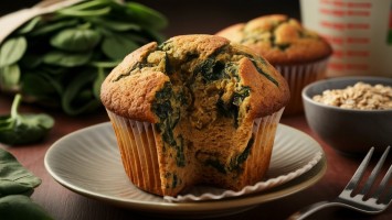 Bolinho de Espinafre com Aveia Lanche Nutritivo e Saudável