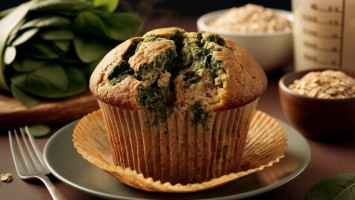 Bolinho de Espinafre com Aveia Lanche Nutritivo e Saudável