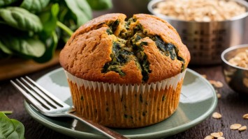 Bolinho de Espinafre com Aveia Lanche Nutritivo e Saudável