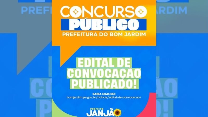 Prefeitura de Bom Jardim convoca aprovados no Concurso Público