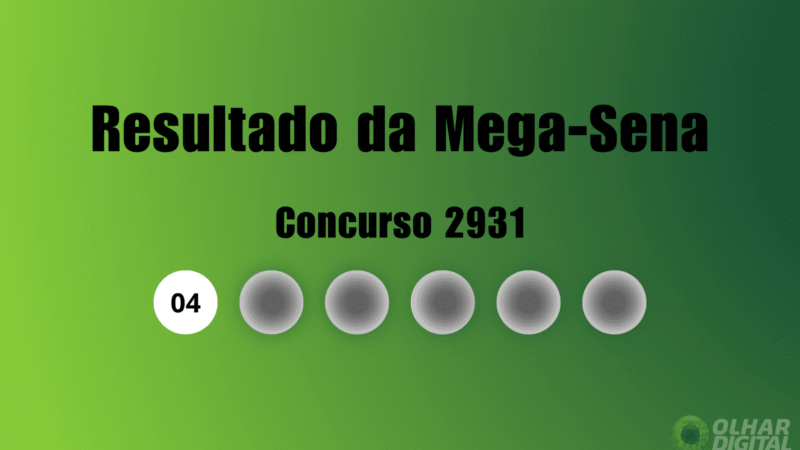 Resultado da Mega-Sena de hoje: veja números e ganhadores do concurso 2931 (quinta, 23/10)