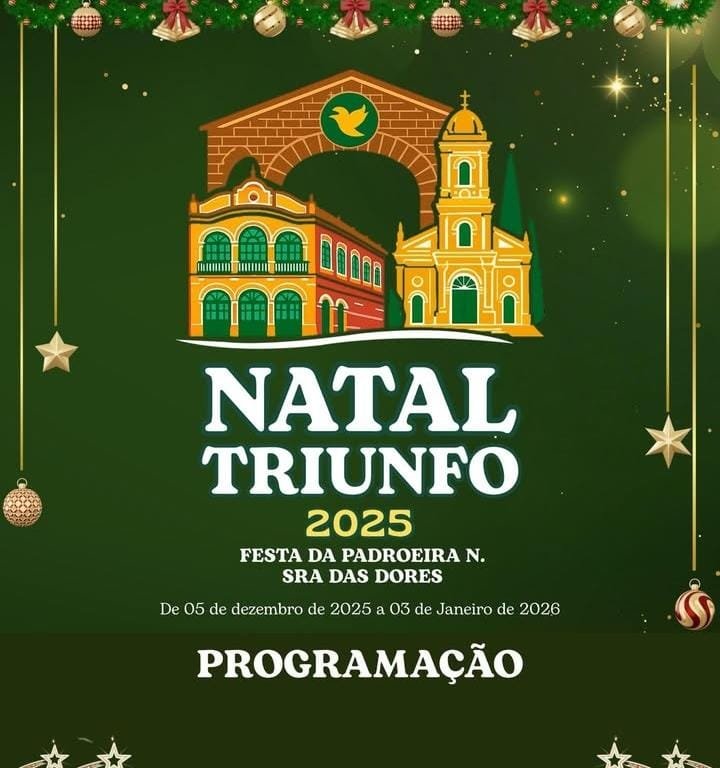 Triunfo anuncia programação de Natal e Ano Novo com muitas atrações