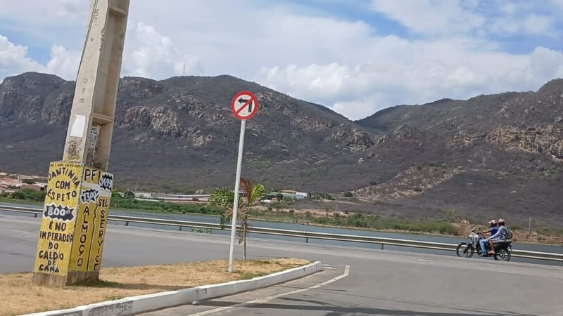 A ‘pegadinha’ existente num ponto de perigo na BR-232, em Serra Talhada