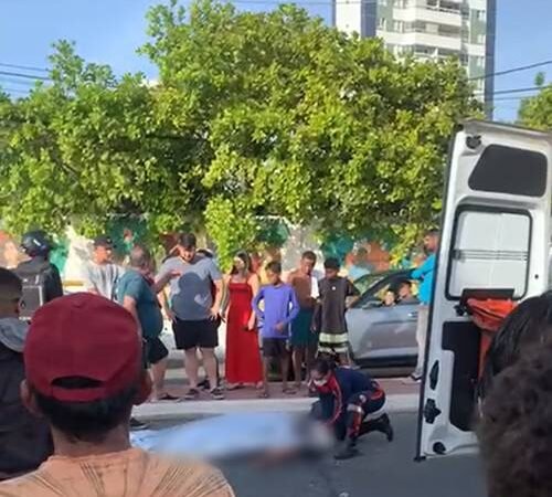 Acidente entre motos deixa mulher morta e três feridos na Orla de Petrolina