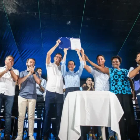 Diego Cabral e Raquel Lyra anunciam início das obras da Estrada de Aldeia e Terminal Integrado de Passageiros de Camaragibe