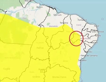 Inmet emite alerta de chuvas intensas para o Sertão de Pernambuco até domingo (25)