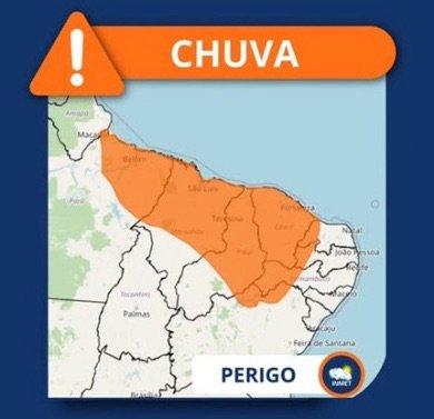 Inmet publica alerta de chuva pesada em região que abrange Salgueiro