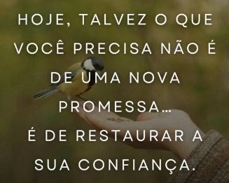 Palavra do dia – Volte a Confiar!