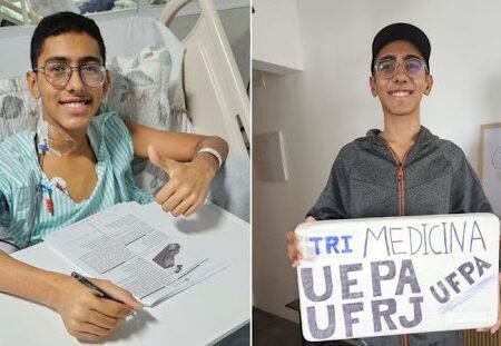 Jovem diagnosticado com doença rara faz Enem em hospital e passa em três universidades públicas: ‘Deus renovava minha força todos os dias’
