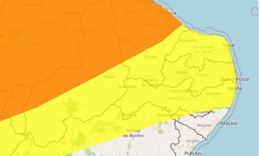 Floresta e 97 cidades do interior de PE recebem alerta de chuvas intensas; veja quais