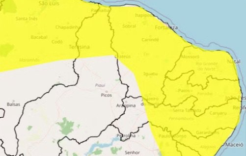 Chuvas intensas no interior de PE: 105 cidades estão em alerta amarelo do Inmet, confira