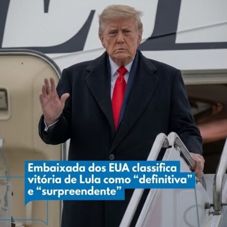 Embaixada dos EUA classifica vitória de Lula como “definitiva” e “surpreendente”