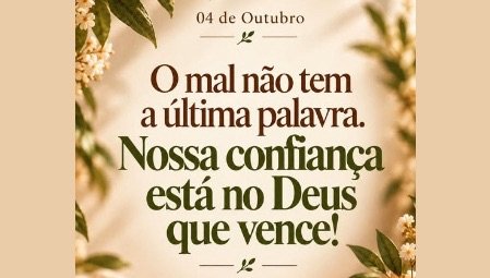 Palavra do Dia – O mal não é maior que o nosso Deus!